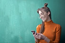 Holding Phone 